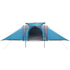 Tenda da Campeggio a Cupola per 4 Persone Blu Impermeabile