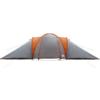 Tenda da Campeggio a Cupola 6 Persone Grigio e Arancione