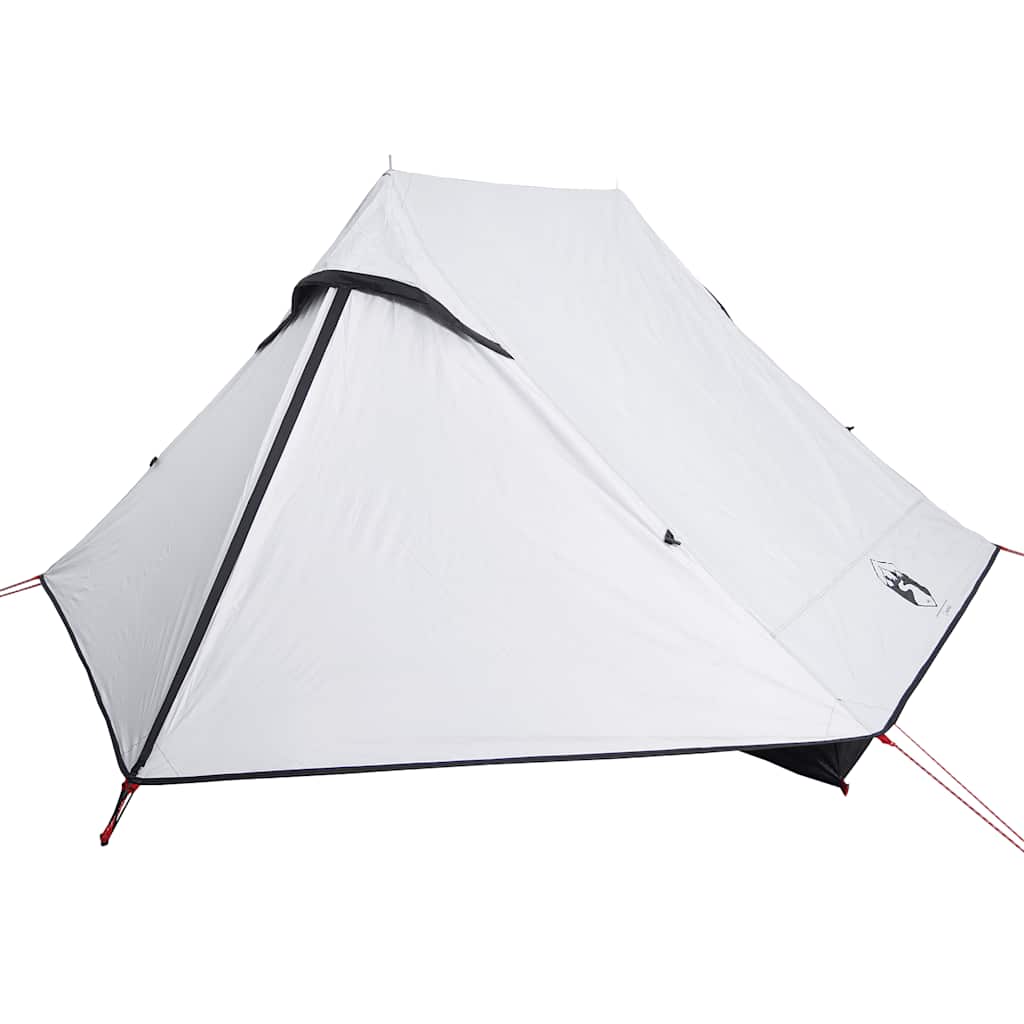 Tenda Campeggio 2 Persone Bianca Tessuto Oscurante Impermeabile