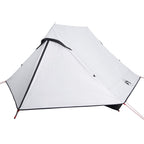 Tenda Campeggio 2 Persone Bianca Tessuto Oscurante Impermeabile
