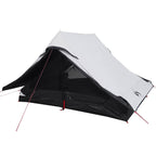 Tenda Campeggio 2 Persone Bianca Tessuto Oscurante Impermeabile