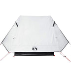 Tenda Campeggio 2 Persone Bianca Tessuto Oscurante Impermeabile