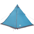 Tenda Familiare Tipi per 6 Persone Blu Impermeabile