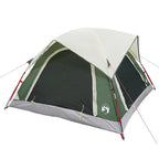 Tenda da Campeggio a Cabina per 4 Persone Verde Impermeabile