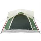 Tenda da Campeggio a Cabina per 4 Persone Verde Impermeabile