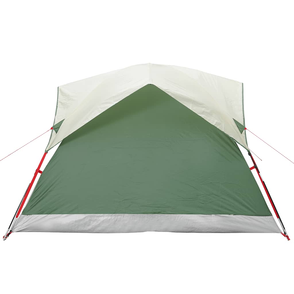 Tenda da Campeggio a Cabina per 4 Persone Verde Impermeabile