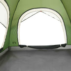 Tenda da Campeggio a Cabina per 4 Persone Verde Impermeabile
