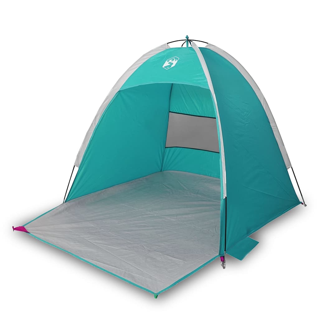 Tenda da Spiaggia 3 Persone Verde Mare Impermeabile