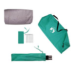 Tenda da Spiaggia 3 Persone Verde Mare Impermeabile