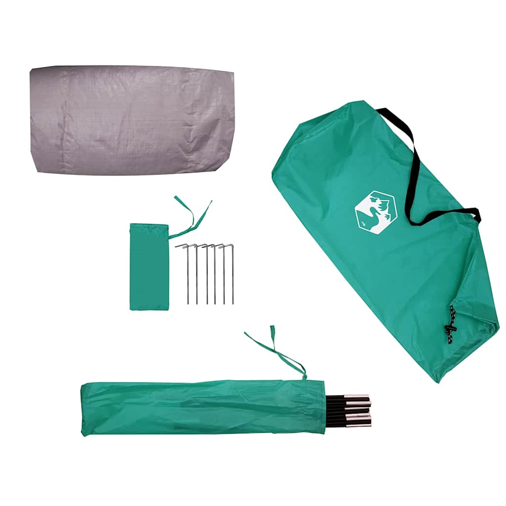 Tenda da Spiaggia 3 Persone Verde Mare Impermeabile
