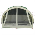 Tenda Familiare a Tunnel per 6 Persone Verde Impermeabile