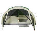 Tenda Familiare a Tunnel per 6 Persone Verde Impermeabile