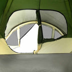 Tenda Familiare a Tunnel per 6 Persone Verde Impermeabile