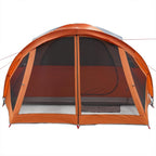 Tenda Familiare a Tunnel 6Persone Grigia Arancione Impermeabile