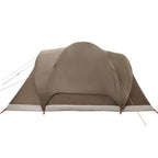 Tenda da Campeggio a Cupola per 6 Persone Marrone Impermeabile