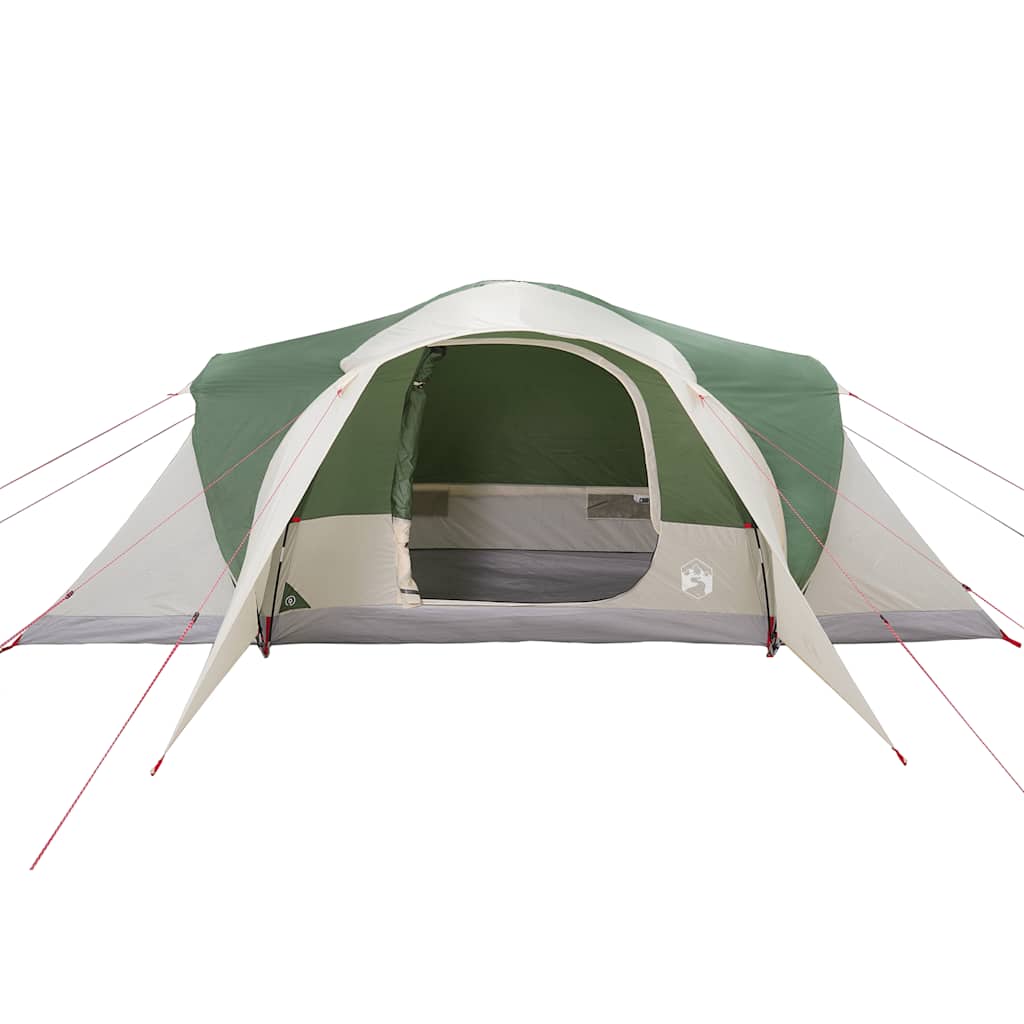 Tenda da Campeggio a Cupola per 6 Persone Verde Impermeabile