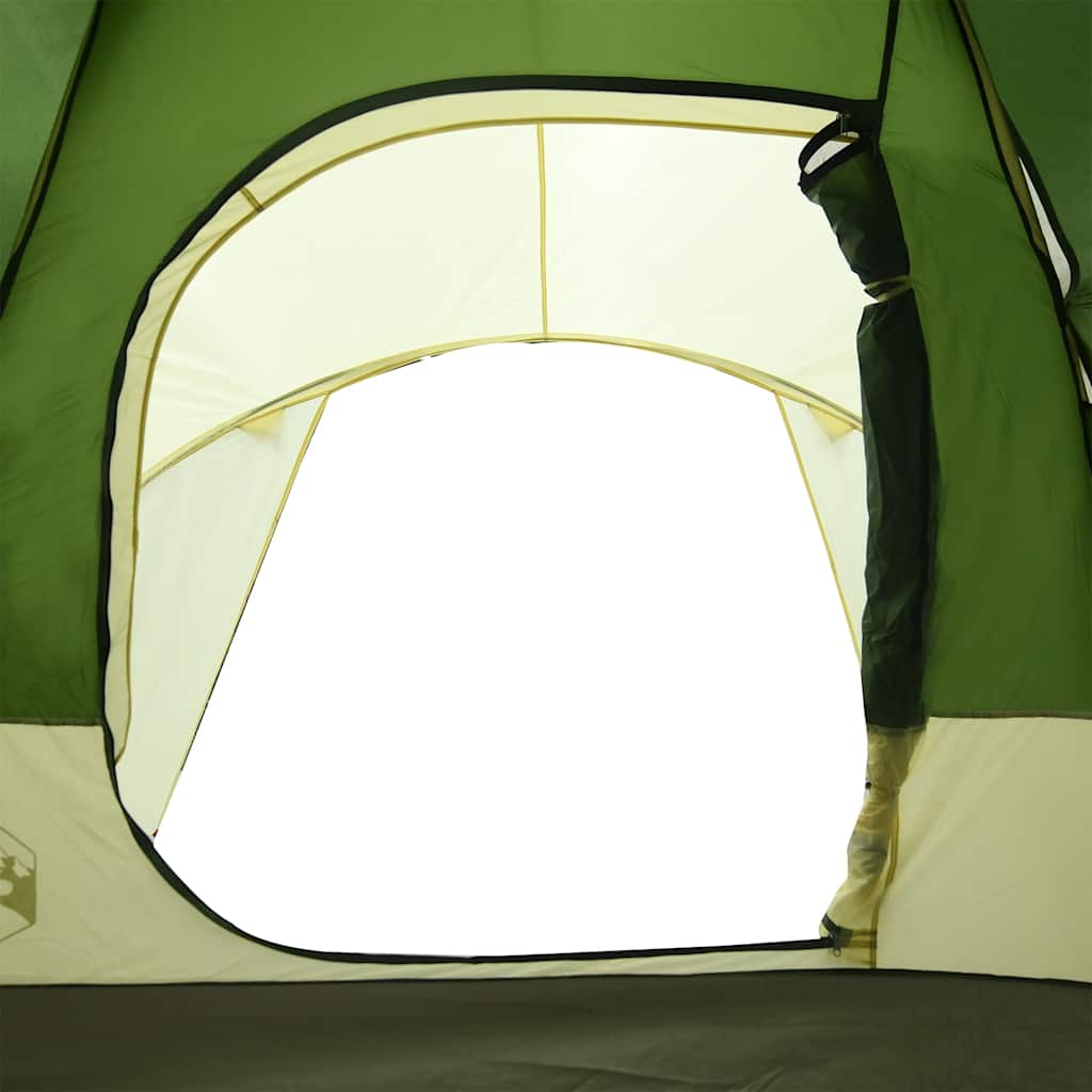 Tenda da Campeggio a Cupola per 6 Persone Verde Impermeabile