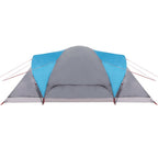 Tenda da Campeggio a Cupola per 4 Persone Blu Impermeabile