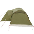Tenda Familiare a Cupola 6 Persone Verde Oliva Impermeabile