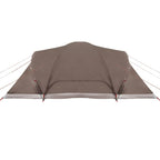 Tenda da Campeggio a Cupola per 6 Persone Marrone Impermeabile
