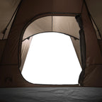 Tenda da Campeggio a Cupola per 6 Persone Marrone Impermeabile