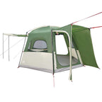 Tenda da Campeggio per Auto per 4 Persone Verde Impermeabile