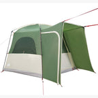 Tenda da Campeggio per Auto per 4 Persone Verde Impermeabile