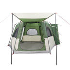 Tenda da Campeggio per Auto per 4 Persone Verde Impermeabile