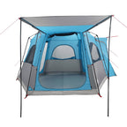 Tenda da Campeggio da Auto per 4 Persone Blu Impermeabile