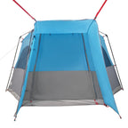 Tenda da Campeggio da Auto per 4 Persone Blu Impermeabile