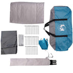 Tenda da Campeggio da Auto per 4 Persone Blu Impermeabile