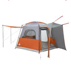 Tenda da Campeggio 4 Persone Grigio e Arancione Impermeabile