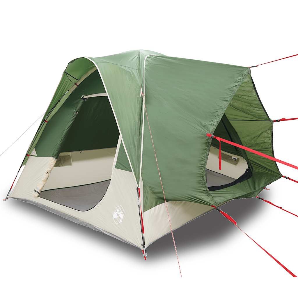 Tenda da Campeggio per Auto per 4 Persone Verde Impermeabile