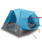 Tenda da Campeggio per Auto per 4 Persone Blu Impermeabile