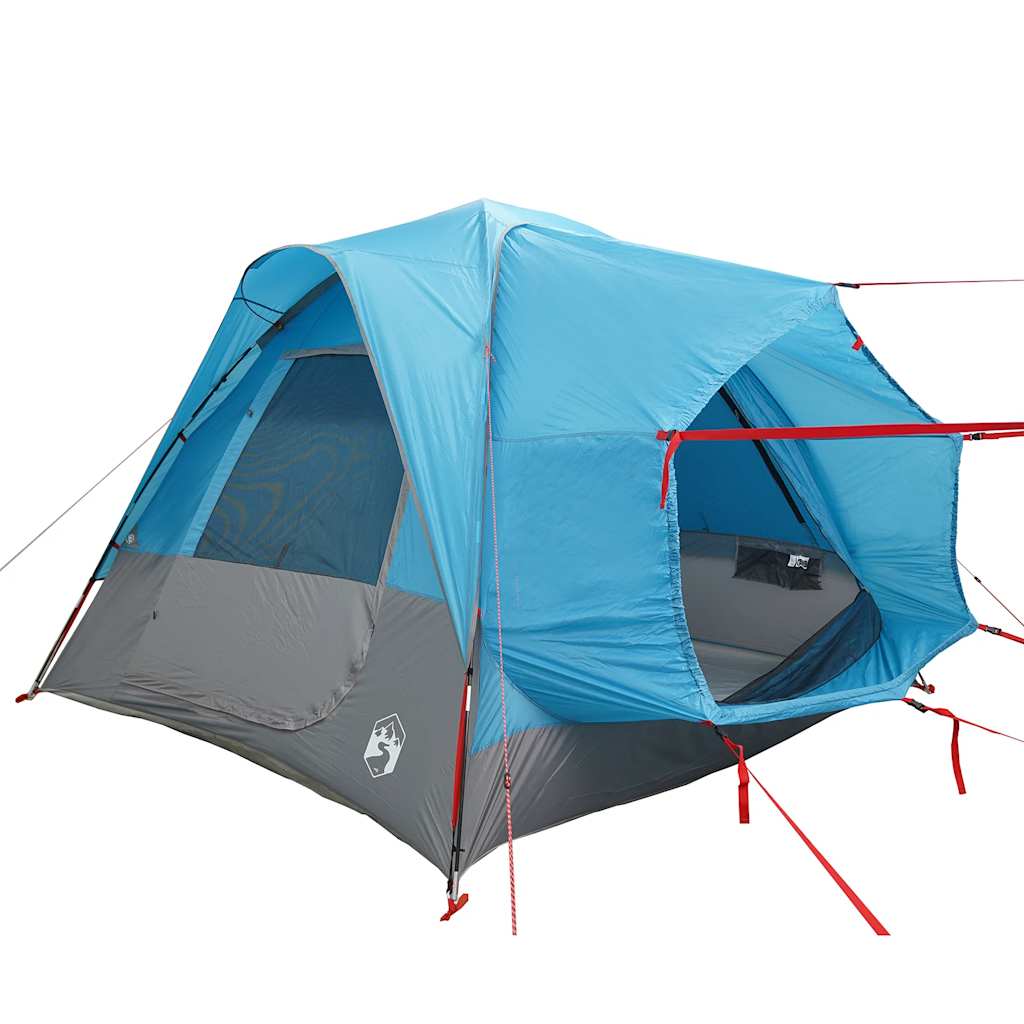 Tenda da Campeggio per Auto per 4 Persone Blu Impermeabile
