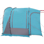 Tenda da Campeggio da Auto per 4 Persone Blu Impermeabile