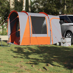 Tenda da Campeggio 4 Persone Grigio e Arancione Impermeabile