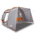 Tenda da Campeggio 2 Persone Grigio e Arancione Impermeabile
