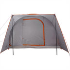 Tenda da Campeggio 2 Persone Grigio e Arancione Impermeabile