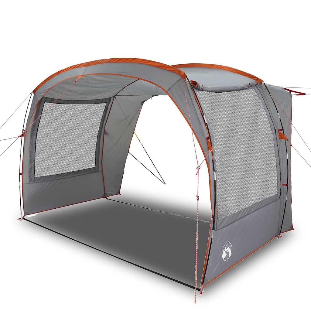 Tenda da Campeggio per Auto Grigio e Arancione Impermeabile