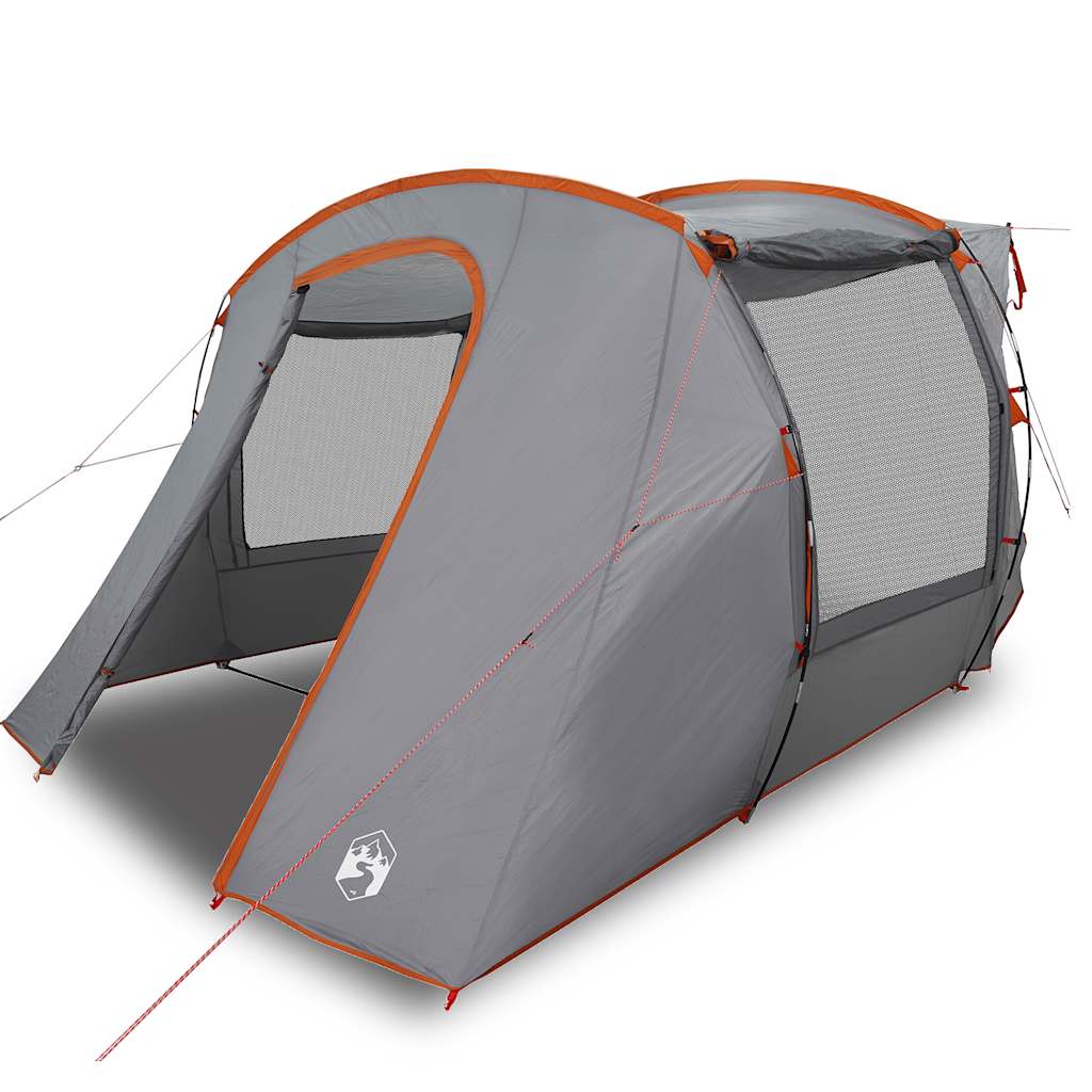 Tenda da Campeggio per Auto Grigio e Arancione Impermeabile