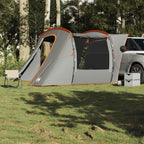 Tenda da Campeggio per Auto Grigio e Arancione Impermeabile