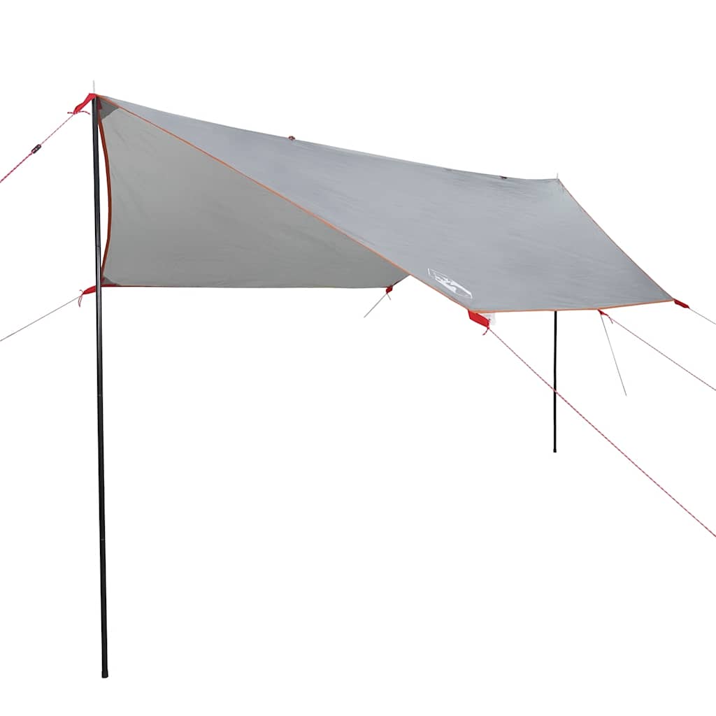 Tenda da Campeggio per Auto Grigio e Arancione Impermeabile