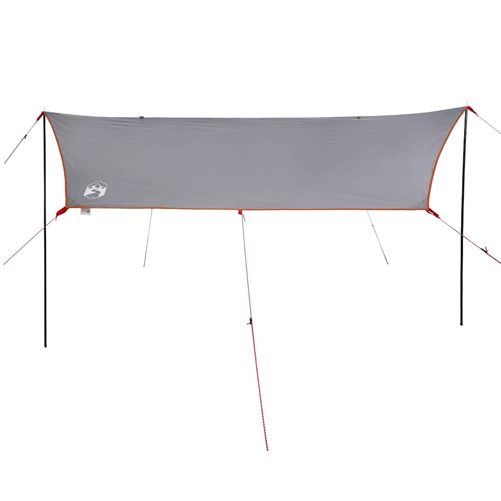 Tenda da Campeggio per Auto Grigio e Arancione Impermeabile