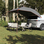 Tenda da Campeggio per Auto Grigio e Arancione Impermeabile