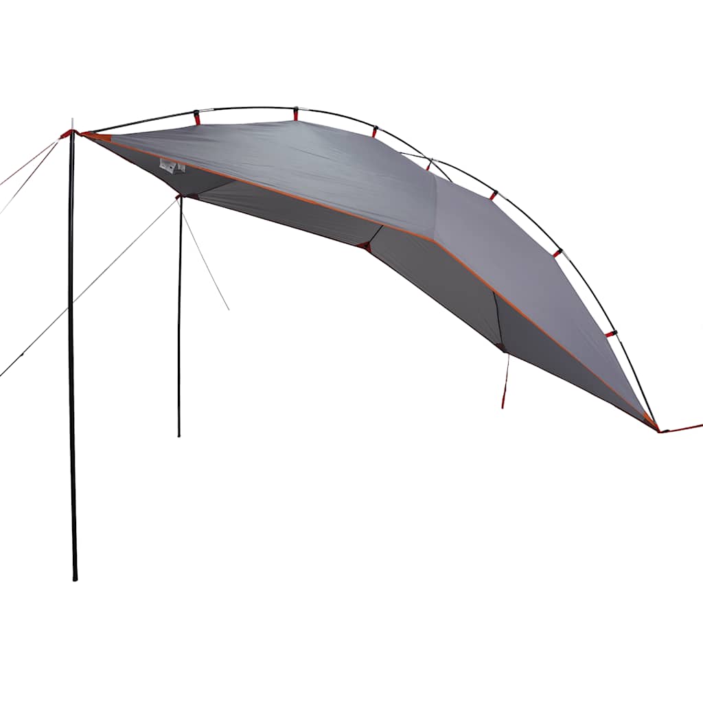 Tenda da Campeggio per Auto Grigio e Arancione Impermeabile