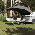 Tenda da Campeggio per Auto Grigio e Arancione Impermeabile