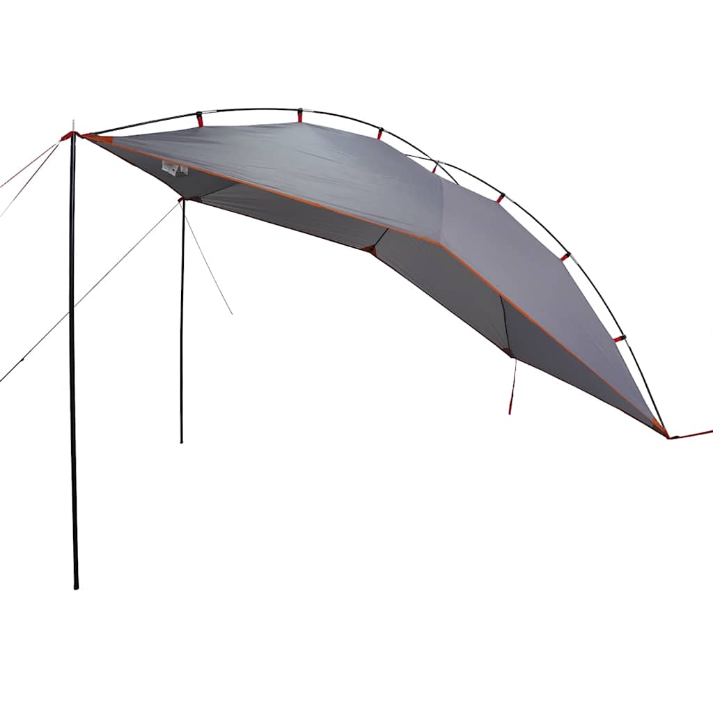 Tenda da Campeggio per Auto Grigio e Arancione Impermeabile