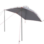 Tenda da Campeggio per Auto Grigio e Arancione Impermeabile