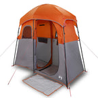 Tenda da Doccia 2 Persone Grigio e Arancione Impermeabile